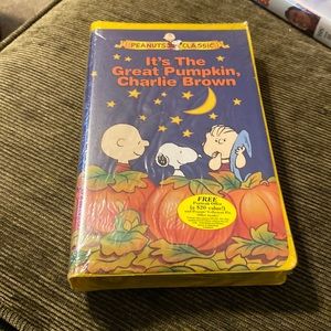 It’s The Great Pumpkin, Charlie Brown VHS movie. Excellent condition.
